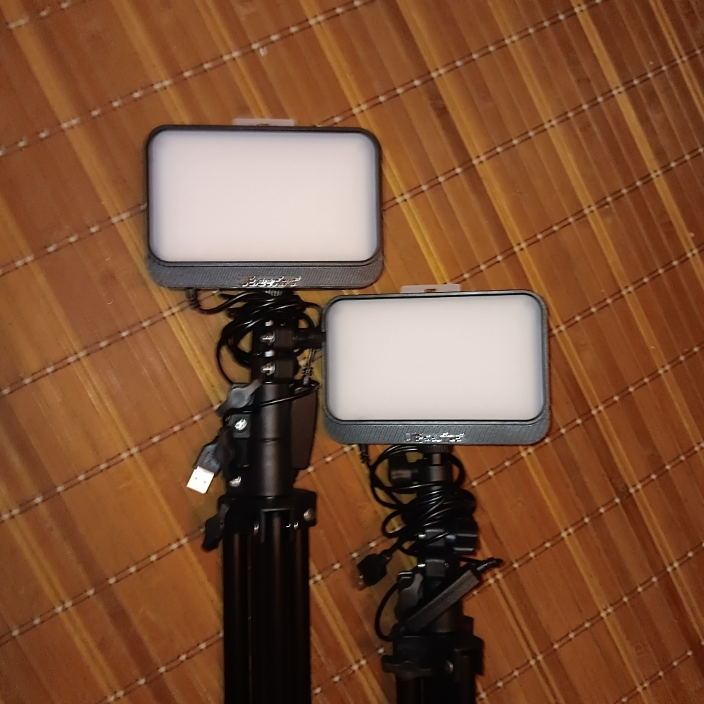 Photography Lights, with adjustable light stands